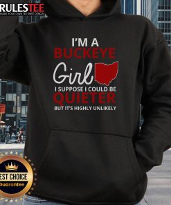 Awesome Buckeye Girl Hoodie featuring bold text, perfect for fans showing school spirit and love for Ohio State University.