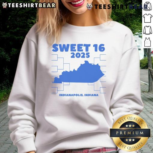 Awesome Indianapolis Indiana Sweet 16 2025 sweatshirt featuring bold graphics and vibrant colors for fans.