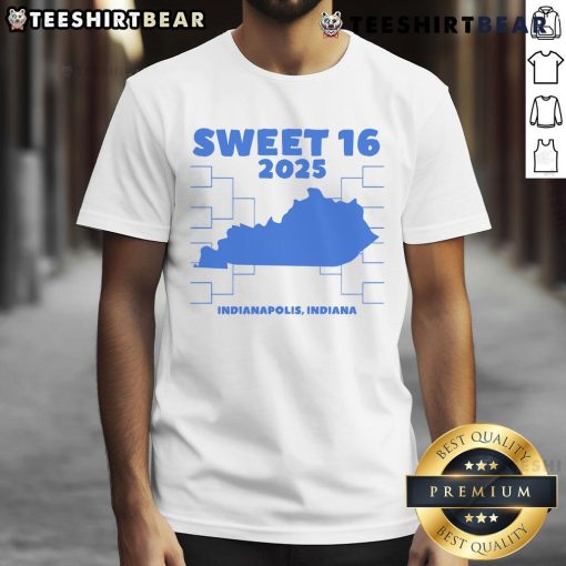 Alt Text: Awesome Indianapolis Indiana Sweet 16 2025 T-Shirt featuring vibrant design and team colors for fans.
