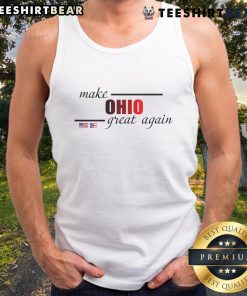 Ohio Flag tank top featuring 'Make Ohio Great Again' design, perfect for showcasing Ohio pride in style.