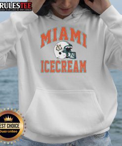 Awesome Miami Ice Cream Helmet Hoodie featuring vibrant colors and a fun design, perfect for ice cream lovers.