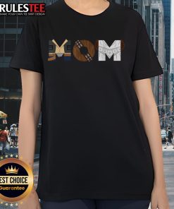 Awesome Mom Mothers Day Birthday Clothes Text Ladies Tee featuring a stylish design perfect for celebrating moms.