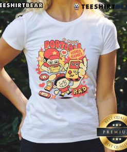 Alt Text: Awesome Portable Video Games Rad Retro Gamer Ladies Tee featuring vibrant graphics and a stylish design for gaming fans.