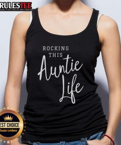 Awesome Rocking This Auntie Life Tank Top in vibrant colors, perfect for stylish aunties celebrating their role.