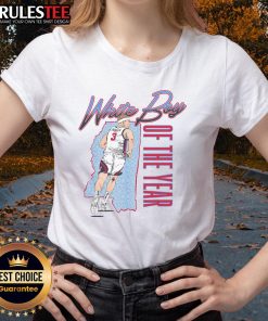 Alt Text: Awesome Sean Pedulla 3 White Day of the Year Ladies Tee featuring a stylish design for women's casual wear.