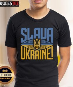 Awesome Slava Ukraine T-Shirt featuring a bold design celebrating Ukrainian pride and culture.