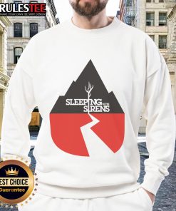 Awesome Sleeping With Sirens sweatshirt featuring ears to see and eyes to hear design, perfect for fans and casual wear.