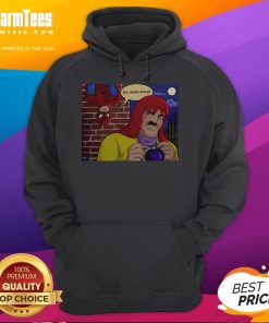 Alt Text: Awesome Spider-Man MJ hoodie featuring Jameson's disguise, perfect for fans of Marvel comics and superhero fashion.