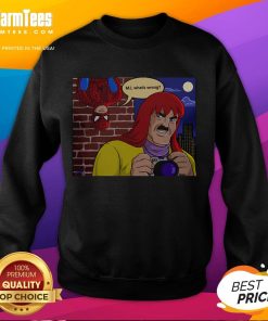 Alt Text: Awesome Spider-Man MJ What's Wrong Jameson's Disguise Sweatshirt featuring colorful graphics and a cozy design.