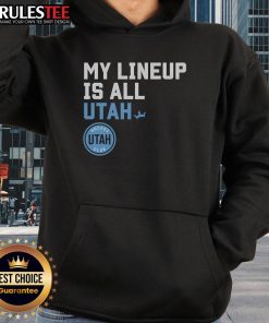 Awesome Utah Hockey Club My Lineup Hoodie featuring a stylish design perfect for hockey fans and players.