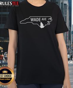 Alt Text: Awesome Welcome to Wade Ave map graphic on a stylish ladies tee, perfect for casual wear and local pride.