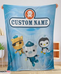 BBC The Octonauts Velveteen Cute Blanket Fleece Customized Blanket