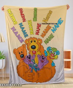 Bear In The Big Blue House Cartoon Blanket Fleece Customized Blanket