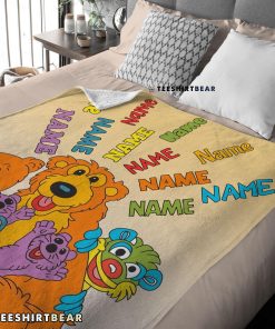 Bear In The Big Blue House Cartoon Blanket Fleece Customized Blanket