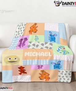 Bear In The Big Blue House Characters Patchwork Blanket Fleece Customized Blanket