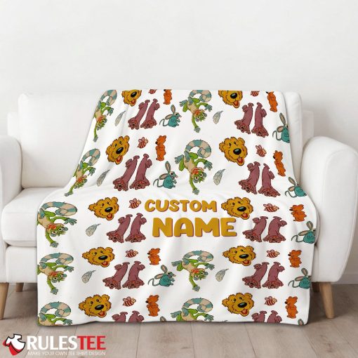 Bear In The Big Blue House Cute Character Blanket Fleece Customized Blanket