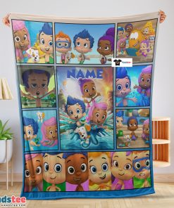 Bubble Guppies Collage Blanket Fleece Customized Blanket