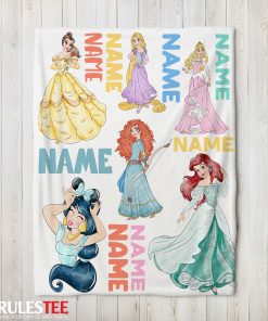 Cartoon Disney Princess Blanket Fleece Customized Blanket