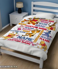 Cartoon Disney Winnie The Pooh With Friends Blanket Fleece Customized Blanket