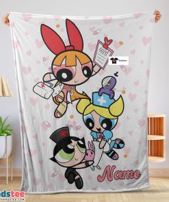 Cartoon Network The Powerpuff Girls Nurse Blanket Fleece Customized Blanket