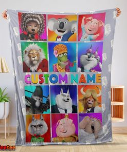 Cartoon Sing Character Blanket Fleece Customized Blanket