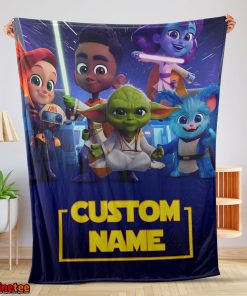 Cartoon Star Wars Young Jedi Adventures Blanket Fleece Customized Blanket