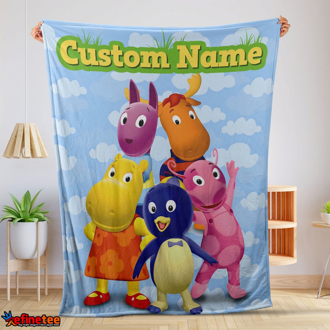 Cartoon The Backyardigans With Friends Blanket Fleece Customized Blanket