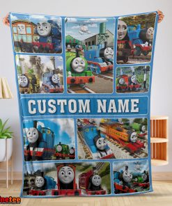 Cartoon Thomas And Friends Blanket Fleece Customized Blanket