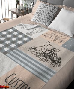 Classic Winnie The Pooh & Friends Sketch Blanket Fleece Customized Blanket