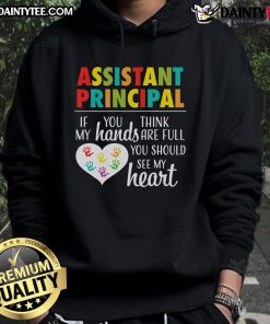 Alt Text: Cute Assistant Principal Appreciation Hoodie featuring vibrant colors and a heartwarming design for school staff.