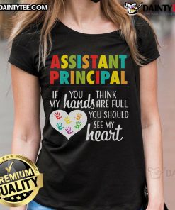 Alt Text: Cute Assistant Principal Appreciation Ladies Tee featuring a fun design celebrating school leadership and support.