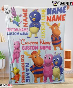 Cute Backyardigans Characters Blanket Fleece Customized Blanket