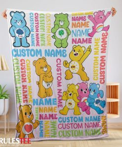 Cute Care Bears & Friends Blanket Fleece Customized Blanket
