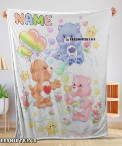 Cute Care Bears Friends Blanket Fleece Customized Blanket