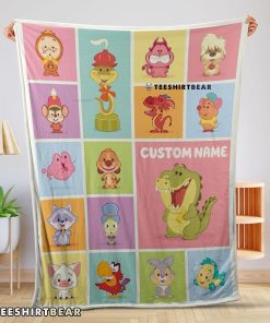 Cute Chibi Animals Blanket Fleece Customized Blanket