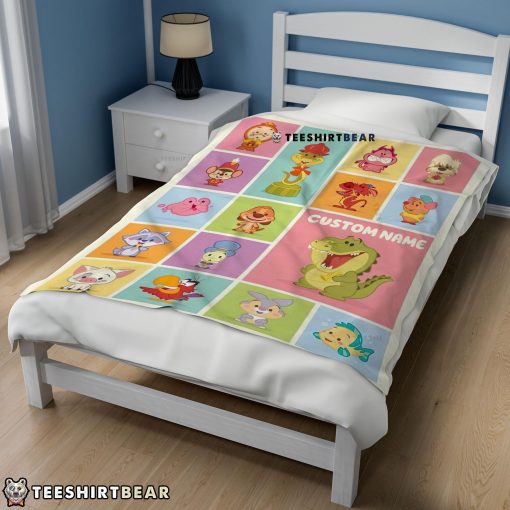 Cute Chibi Animals Blanket Fleece Customized Blanket