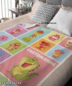 Cute Chibi Animals Blanket Fleece Customized Blanket