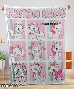 Cute Disney Cartoon The Aristocats Marie Blanket Fleece Customized Blanket