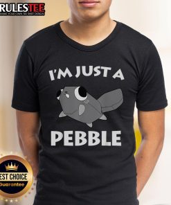 Alt Text: Cute I'M Just A Pebble T-Shirt featuring a playful design that adds charm to any casual outfit. Perfect for pebble lovers!