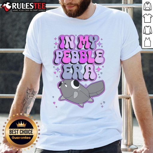 Cute In My Pebble Era World T-Shirt featuring vibrant colors and playful design, perfect for casual wear.