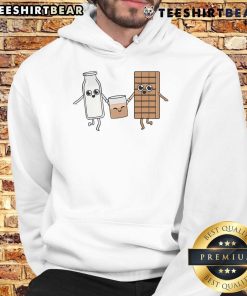 Alt Text: Cute Kawaii Chocolate Milk Lover Hoodie featuring adorable chocolate milk graphics in pastel colors.