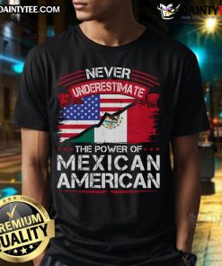 Alt Text: Cute Mexican American T-shirt featuring the Mexico flag, celebrating Mexican roots and culture in stylish fashion.
