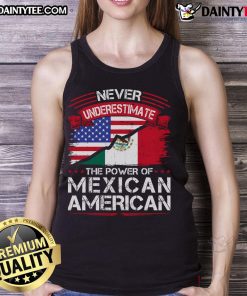 Young woman in a cute Mexican American tank top featuring the Mexico flag, celebrating her Mexican roots and cultural pride.