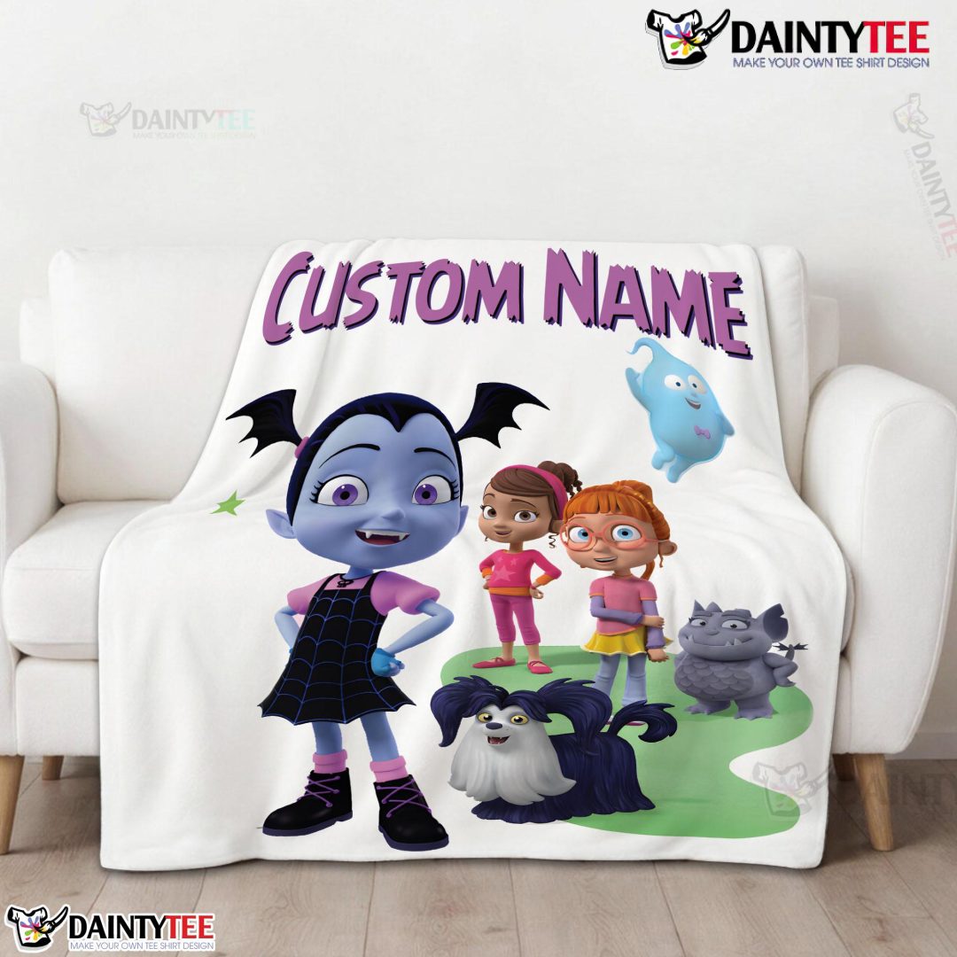 Cute Vampirina & Friends Blanket Fleece Customized Blanket Cute Vampirina & Friends Blanket Fleece Customized Blanket