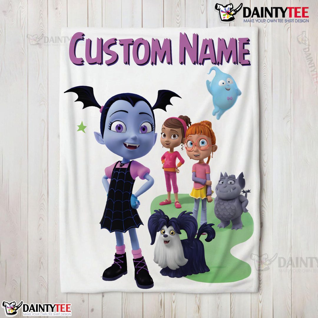 Cute Vampirina & Friends Blanket Fleece Customized Blanket Cute Vampirina & Friends Blanket Fleece Customized Blanket