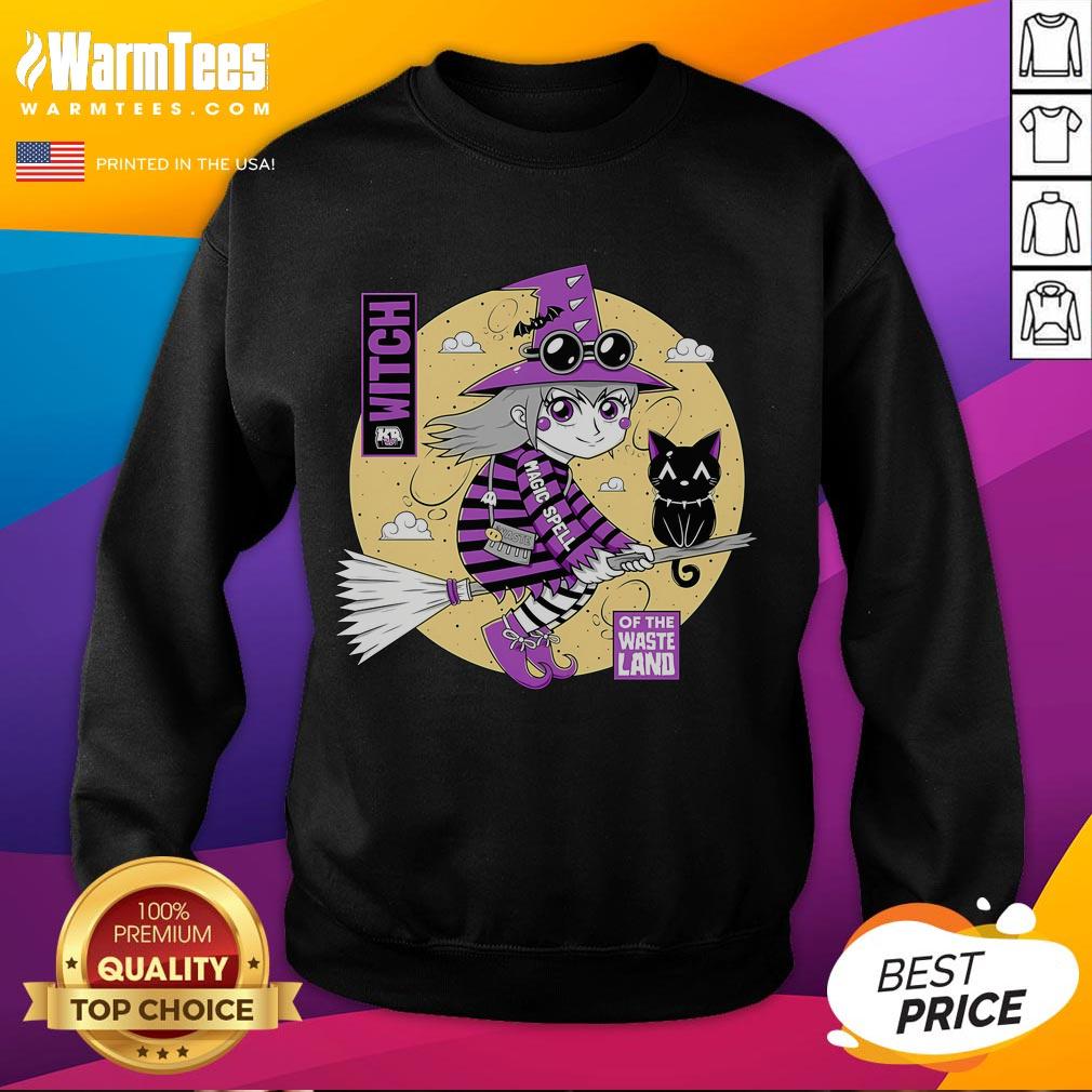 Cute Witch Of The Wasteland Sweatshirt Cute Witch of the Wasteland sweatshirt featuring a whimsical design, perfect for cozy autumn outfits.