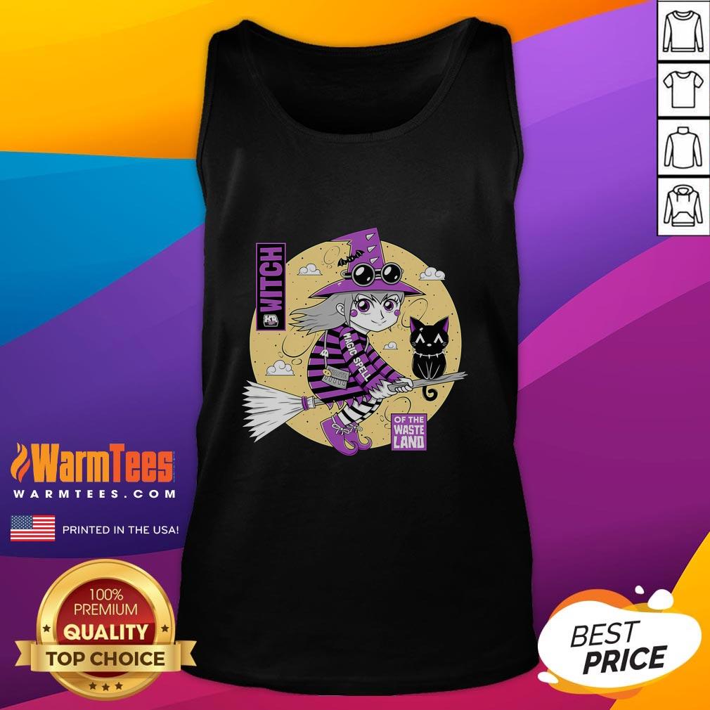 Cute Witch Of The Wasteland Tank Top Cute Witch of the Wasteland tank top featuring a whimsical design ideal for casual wear and Halloween festivities.