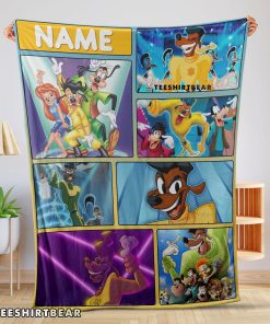 Disney A Goofy Movie Max Goof & Powerline Blanket Fleece Customized Blanket