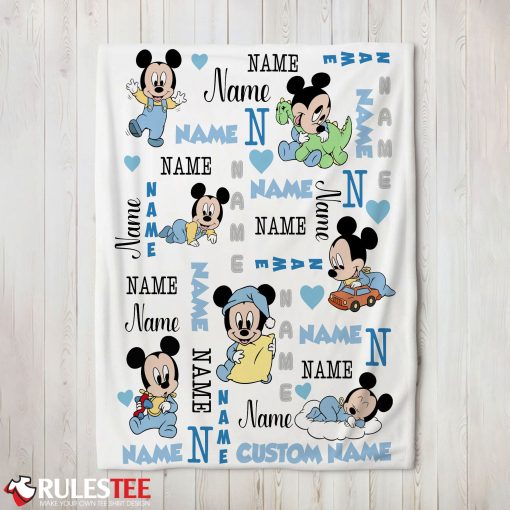 Disney Baby Mickey's Dreamland Blanket Fleece Customized Blanket