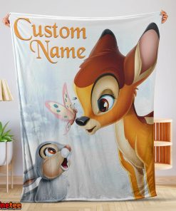 Disney Bambi And Thumper Blanket Fleece Customized Blanket